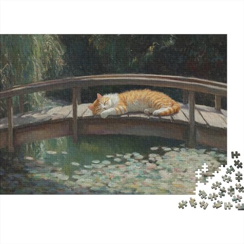 Water Lily Pond at Giverny Puzzle 1000 Teile Erwachsene Puzzles Für Erwachsene Lernspiel Herausforderungsspielzeug 1000-teilige Puzzles Für Erwachsene 1000pcs (75x50cm) von YTPONBCSTUG