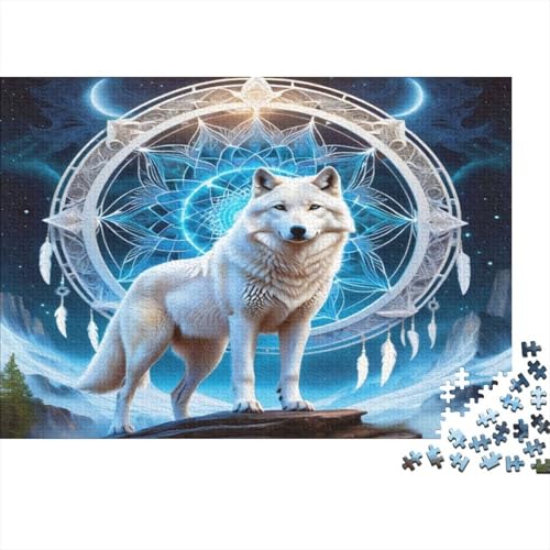 Wolf Hölzerne Puzzles Wasserfest 1000 Teile DIY-Cartoon Puzzle Geschenke Für Erwachsene Unmöglich Puzzle Für Erwachsene Lernspiele von YTPONBCSTUG