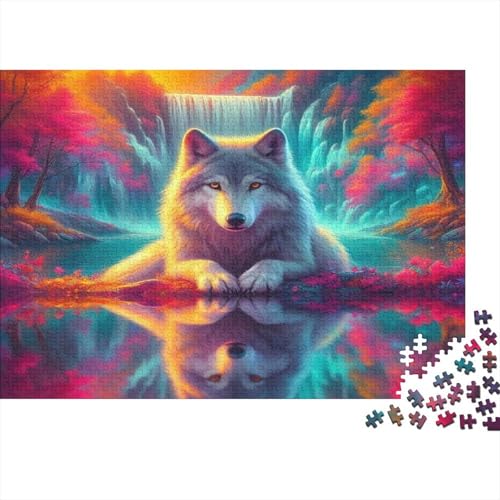 Wolf Hölzerne Puzzles Wasserfest 1000-teiliges Cartoon Puzzle Geschenke Für Erwachsene Spaß Puzzle Für Erwachsene Puzzle Zur Heimdekoration von YTPONBCSTUG