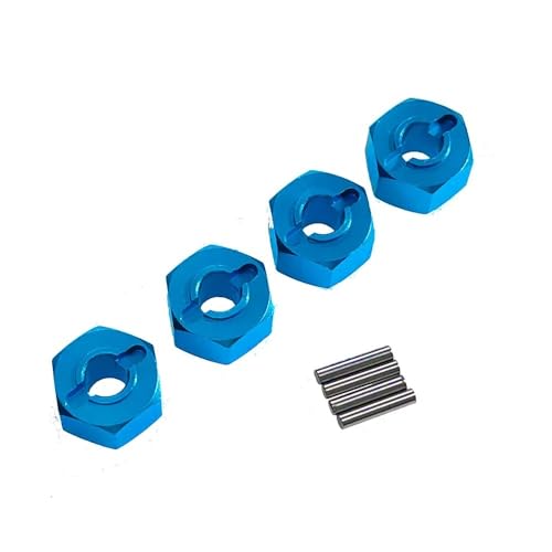 YTrBXZ 12-mm-Sechskant-Steckeradapter aus Metall, kompatibel mit RC-Car-Rad-Sechskantstiften, Modellen 1/14 1/16 14210 14303 16207 16208(Blue) von YTrBXZ