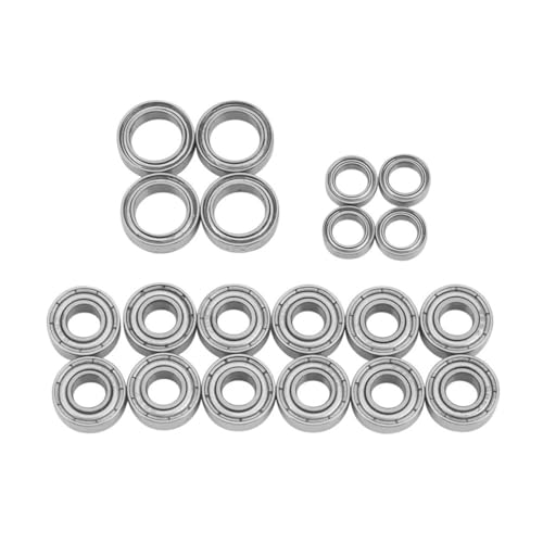 YTrBXZ 20Pcs Ball Bearing Upgrade Kit Compatible with TT01 TT-01 TT01D TT01E TT01R DF02 1/10 RC Car Parts von YTrBXZ