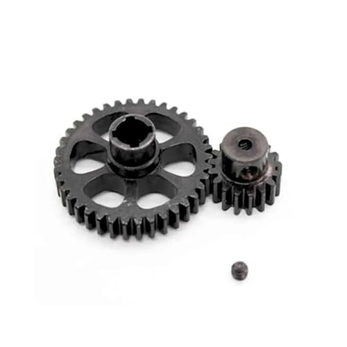 YTrBXZ 38T Stahl Metall Differential Hauptgetriebe und 17T Motorritzel Getriebesatz, kompatibel mit RC Modellen A959 A949 A969 A979 K929 Ersatzteilen von YTrBXZ