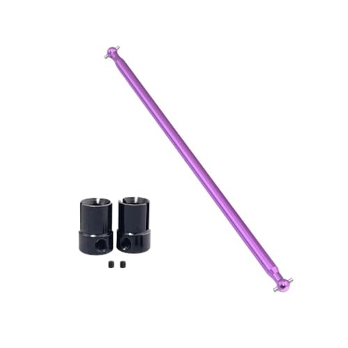 YTrBXZ Aluminium 03003 Antriebswelle und Tasse B 02016 kompatibler Ersatz Kompatibel mit 1/10 RC Auto 94103 94123(Purple and Black) von YTrBXZ