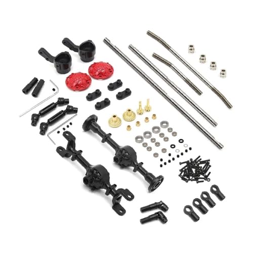 YTrBXZ C14 C24 C34 C44 C54 B14 B24 Vorder- und Hinterachs-Antriebswellen-Kit aus Metall, kompatibel mit RC-Autos im Maßstab 1:16, Upgrade-Teile-Zubehör von YTrBXZ