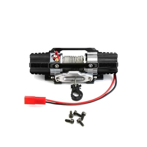 YTrBXZ Dual-Motor-Metallwinden-Upgrade, kompatibel mit 1/8 1/10 RC Crawler Car KM2 Black Parts von YTrBXZ