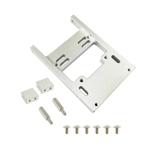 YTrBXZ Feste Halterung Compatible with Lenkservo, kompatibel mit RC-Car-Modellen B1 B14 B16 B24 C24 C14 Ersatzteile(Silver) von YTrBXZ