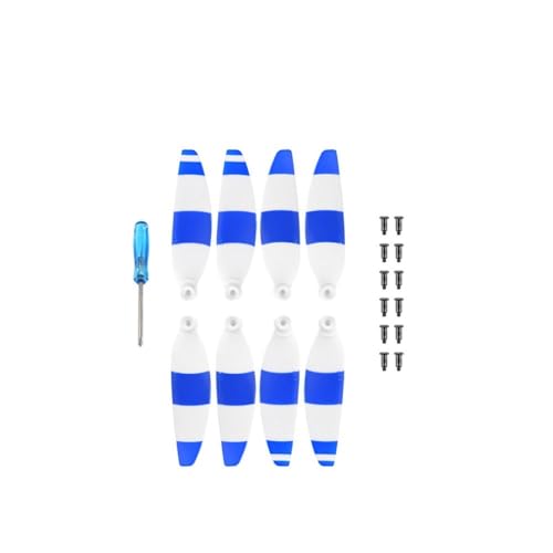 YTrBXZ Kompatible 2 Drohnenpropeller, leiser Flug, Ersatzzubehör Kompatibel mit das 2-Antriebssystem(WHITEBLUE) von YTrBXZ