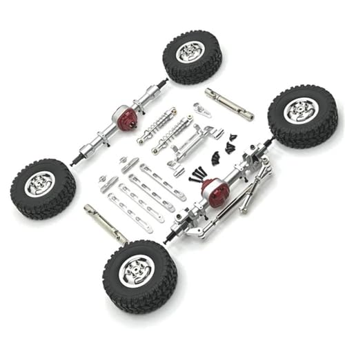 YTrBXZ Kompatibles Metall-Upgrade-Kit Kompatibel mit MN-Modell 1/12 MN82 LC79 MN78 RC-Autoteile zur Modifikation und Verbesserung(Silver) von YTrBXZ