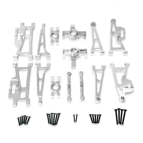 YTrBXZ Kompatibles Metall-Upgrade-Teile-Set für 1/14 14209 14210 H14BM RC Car. Gefährdetes Zubehör(Silver) von YTrBXZ