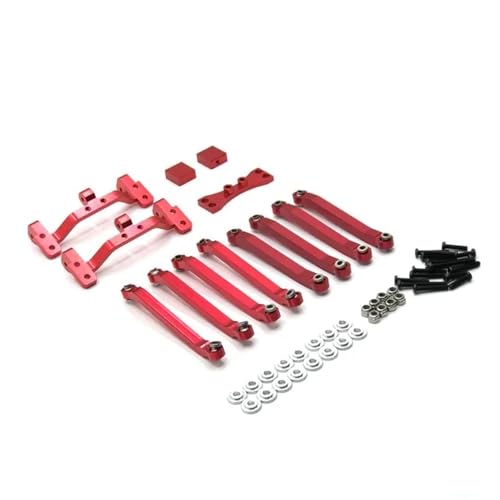 YTrBXZ Kompatibles RC-Car-Zubehör Kompatibel mit metallmodifizierte Verknüpfung MN 1/12 D91 D96 MN98 99S Verknüpfungshalter(RED) von YTrBXZ