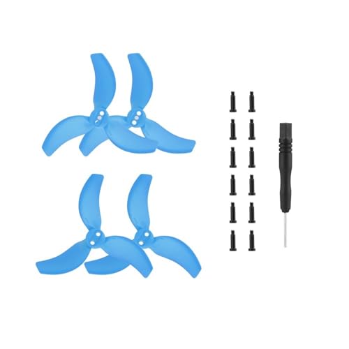 YTrBXZ Leichte zur Geräuschreduzierung, kompatibel mit 2 Requisiten, Flügelventilator, Ersatz-Drohnenzubehör, Modellnummer(Blue 2 Pairs) von YTrBXZ