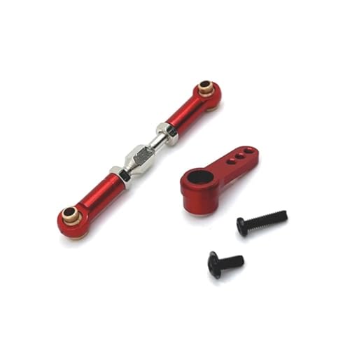 YTrBXZ Metall 25T Servo Arm Servo Horn Lenkung Link Stange Kompatibel Mit 1/16 RC Auto Upgrade Teile Zubehör Für H16 16207 16208 16209 16210(RED) von YTrBXZ