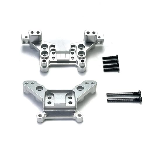 YTrBXZ Metall-Stoßdämpferhalterungen für ferngesteuerte Autos, kompatibel mit den H16-Modellen 16207, 16208, 16209 und 16210(White) von YTrBXZ