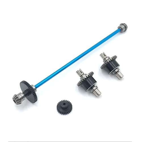 YTrBXZ Metall-Upgrade-Teile Kompatibel mit 1/12 124017 16 18 19 124010 RC-Car Differential Central Shift Assembly Motor Zähne Untersetzungsgetriebe kompatibel mit ähnlichen Modellen(Blue) von YTrBXZ