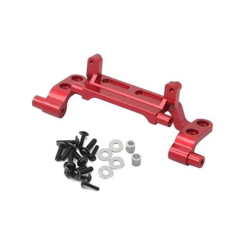 YTrBXZ MetallSpurstangenhalterung und ZugstangenBasissitz, kompatibel mit 1/12 RCCars MN82 MN78 LC79 Ersatzteilen(Red) von YTrBXZ