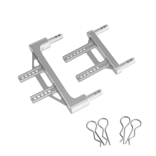 YTrBXZ Speed ​​RC Karosserie-Befestigungssäule Metall-Upgrade-Teile für 1:14 Q130 kompatibles Zubehör(Silver) von YTrBXZ