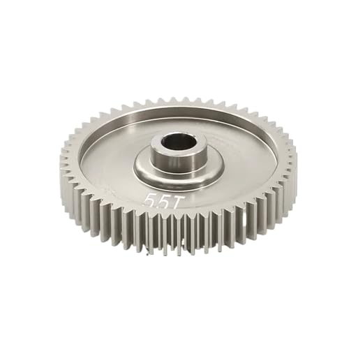 YTrBXZ Speed ​​Spur Gear 55T 58T 61T Upgrade Teile kompatibel mit TT01 1/10 RC Auto Modell 51004 53665 Zubehör(55T) von YTrBXZ