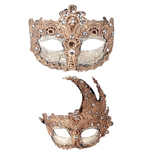 YU FENG Venezianische Maskenbälle, Party-Accessoire, 2 Stück von YU FENG