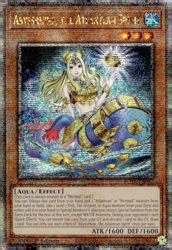 Abyssrhine, The Atlantean Spirit (Quarter Century Secret Rare) – ROTA-EN017 – Quarter Century Secret Rare – 1. Auflage von YU-GI-OH!