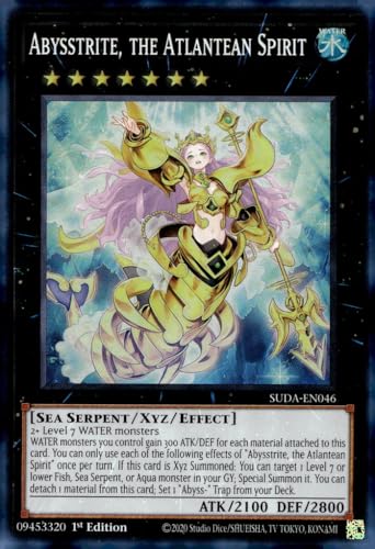 Abysstrite, The Atlantean Spirit - SUDA-EN046 - Super Rare - 1. Auflage von YU-GI-OH!