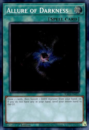 Allure of Darkness (Secret Rare) – RA03-EN055 – Secret Rare – 1. Auflage von YU-GI-OH!