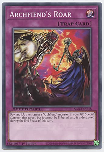 Archfiend's Roar - SGX3-ENE18 - Common - 1. Auflage von YU-GI-OH!