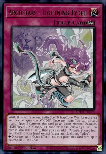 Argostars - Lightning Tydeu - SUDA-EN071 - Ultra Rare - 1. Auflage von YU-GI-OH!