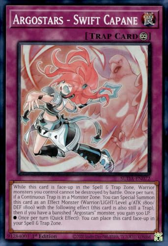 Argostars Swift Capane SUDA-EN072 Super Rare 1. Auflage von YU-GI-OH!