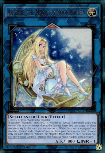 Artemis, The Magistus Moon Maiden (PUR) – RA01-EN049 – Prismatic Ultimate Rare – 1. Auflage von YU-GI-OH!