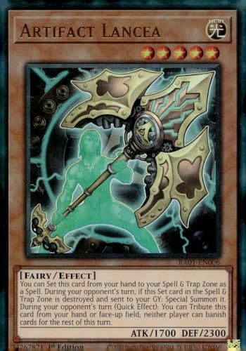 Artifact Lancea (PUR) – RA01-EN006 – Prismatic Ultimate Rare – 1. Auflage von YU-GI-OH!