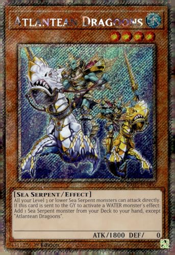 Atlantean Dragoons (Platinum Secret Rare) – RA03-EN006 – Platinum Secret Rare – 1. Auflage von YU-GI-OH!