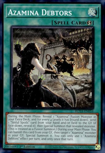 Azamina Debtors - ROTA-EN054 - Super Rare - 1. Auflage von YU-GI-OH!