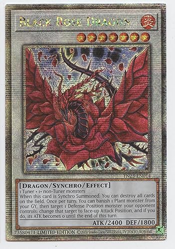 Black Rose Dragon TN23-EN014 Quarter Century Secret Rare Limited Edition von YOOZENA