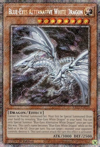 Blue-Eyes Alternative White Dragon (Platinum Secret Rare) – RA02-EN010 – Platinum Secret Rare – 1. Auflage von YU-GI-OH!