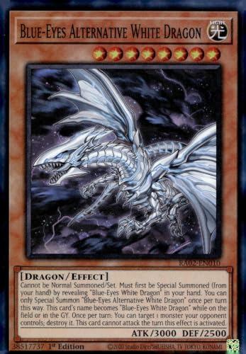 Blue-Eyes Alternative White Dragon RA02-EN010 Super Rare 1. Auflage von YU-GI-OH!