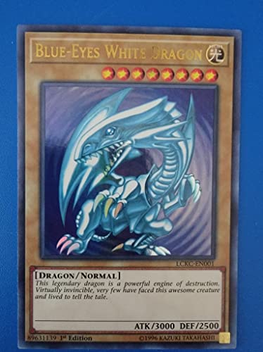 Blue-Eyes White Dragon LCKC-EN001 – (Version 2) – Legendary Collection Kaiba – Ultra Rare – 1. Ausgabe von YU-GI-OH!