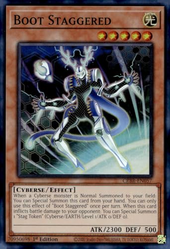 Boot Staggered (SR) – CRBR-EN057 – Super Rare – 1. Auflage von YU-GI-OH!