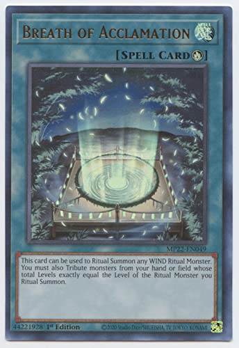 Breath of Acclamation MP22-EN049 Ultra Rare 1. Auflage von YU-GI-OH!