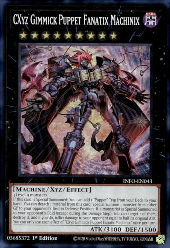 CXyz Gimmick Puppet Fanatix Machinix - INFO-EN043 - Super Rare - 1. Auflage von YU-GI-OH!