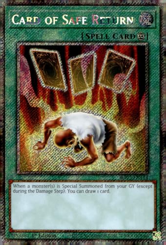 YU-GI-OH! Card of Safe Return (Platinum Secret Rare) – RA03-EN114 – 1. Auflage von YU-GI-OH!