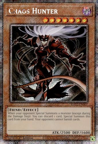 Chaos Hunter (Platinum Secret Rare) – RA02-EN007 – Platinum Secret Rare – 1. Auflage von YU-GI-OH!