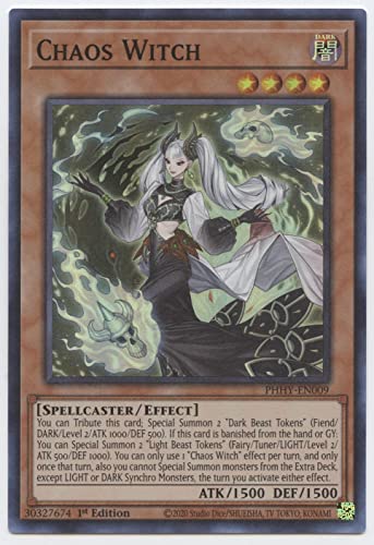 Chaos Witch - PHHY-EN009 - Super Rare - 1. Auflage von YU-GI-OH!