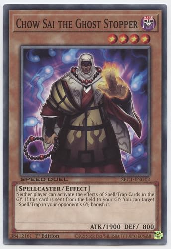 Chow Sai The Ghost Stopper - SBC1-ENG02 - Common - 1. Auflage von YU-GI-OH!