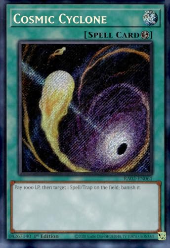 Cosmic Cyclone (Secret Rare) – RA02-EN061 – Secret Rare – 1. Auflage von YU-GI-OH!