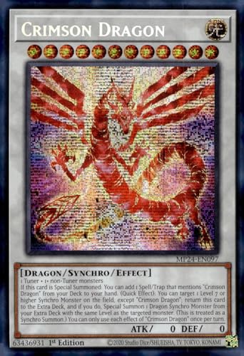 Crimson Dragon (Karte) – MP24-EN097 – Prismatic Secret Rare – 1. Auflage von YU-GI-OH!