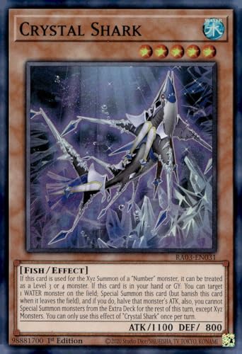 Crystal Shark – RA03-EN031 – Super Rare – 1. Auflage von YU-GI-OH!