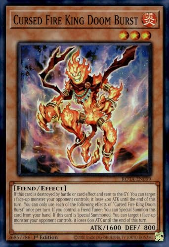 Cursed Fire King Doom Burst - ROTA-EN099 - Super Rare - 1. Auflage von YU-GI-OH!