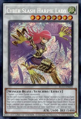 Cyber Slash Harpie Lady - BLC1-EN010 - Secret Rare - Limited von YU-GI-OH!