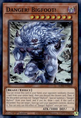 Danger! Bigfoot! (Alternate Art) - RA03-EN019 - Super Rare - 1. Auflage von YU-GI-OH!