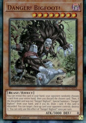 Danger! Bigfoot! (PUR) - RA03-EN019 - Prismatic Ultimate Rare - 1. Auflage von YU-GI-OH!